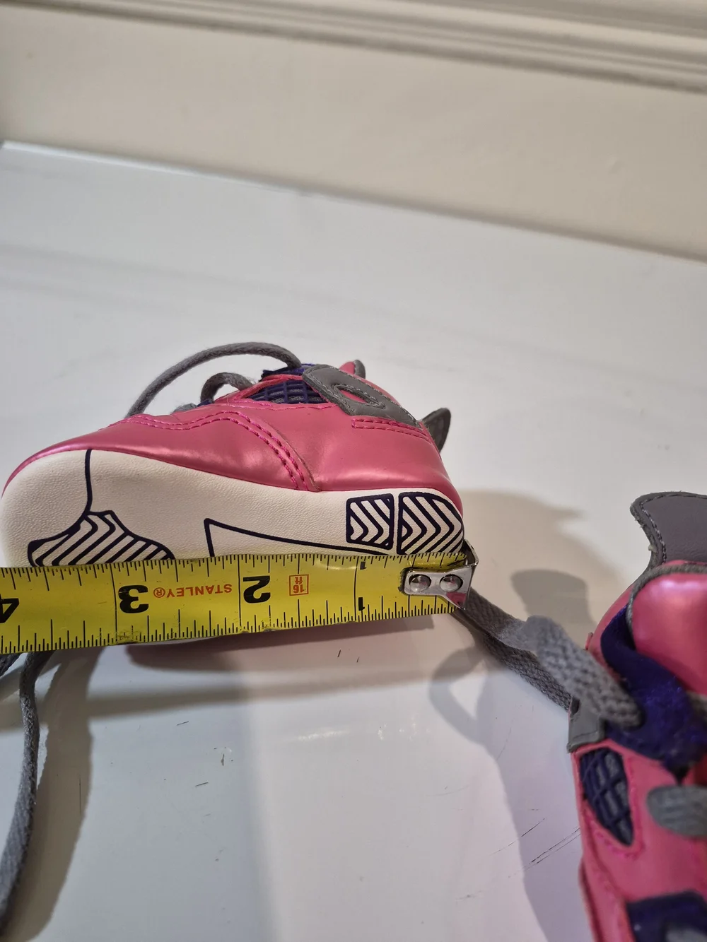 Jordan Baby Pink and Purple Jumpman Sneakers
